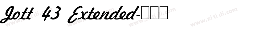 Jott 43 Extended字体转换